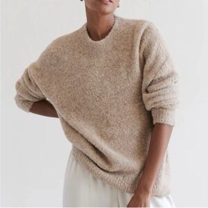 Jenni Kayne Alpaca Boucle Cocoon Crewneck